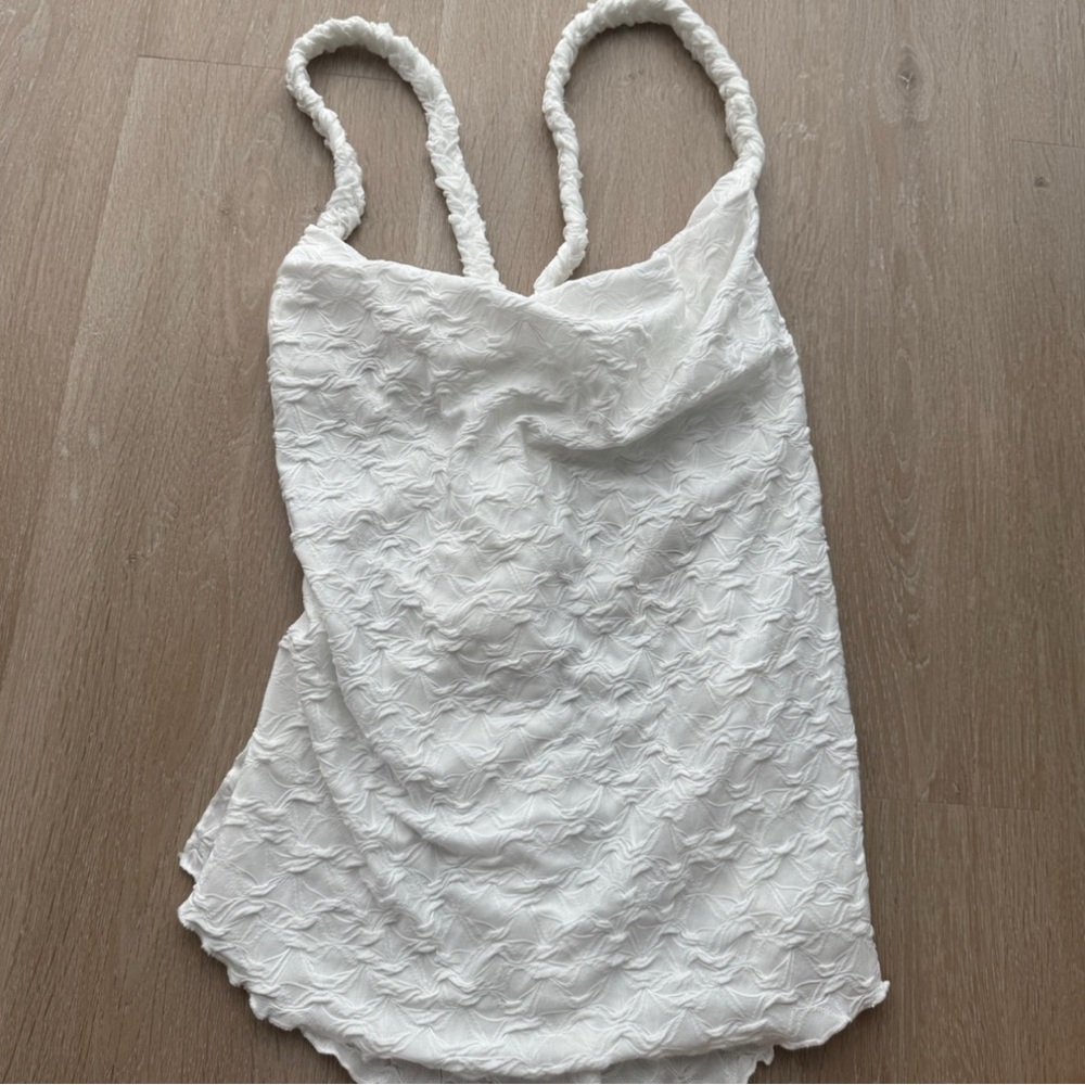 Elegant White Textured Top